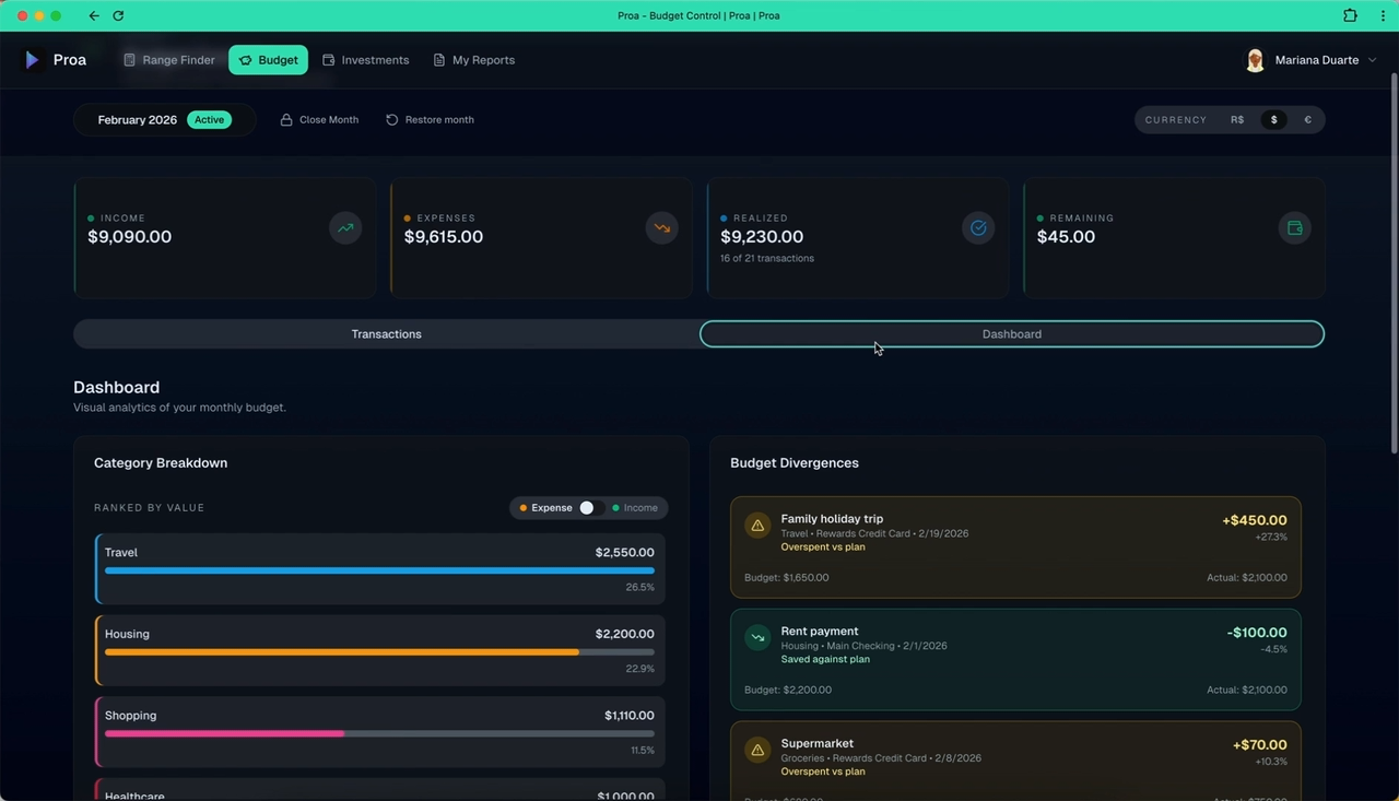 Proa product walkthrough preview